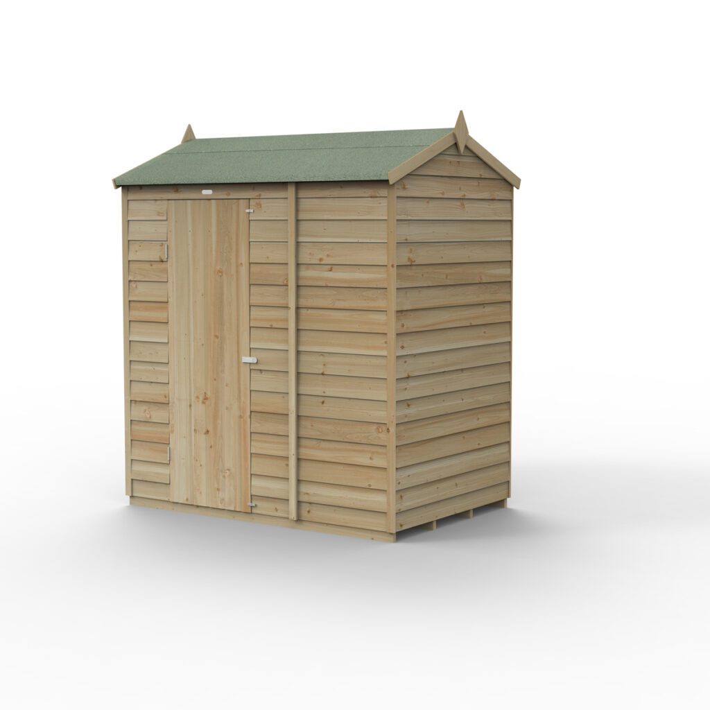 4LIFE Reverse Apex Shed 6×4 – Single Door – No Windows 5013053200568 2